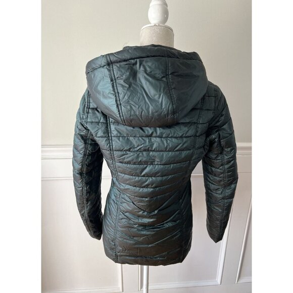 Barbour Linton Quilt Jacket Down Alternative US 4 UK 8 Emerald - Picture 5 of 8
